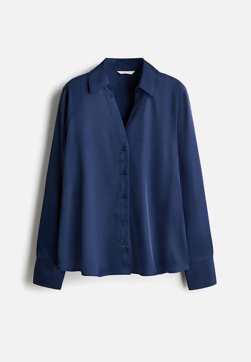 H&M - V-neck blouse - dark blue