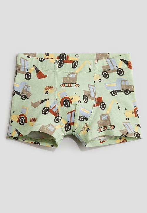 H&M - 5-Pack trunks - light green/tractors