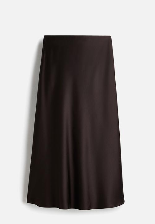 H&M - Midi skirt - dark brown