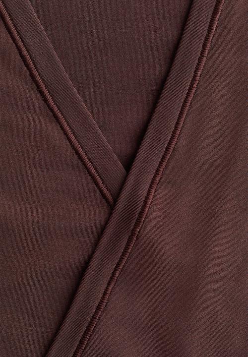 H&M - Sports wrap top in modal - warm brown