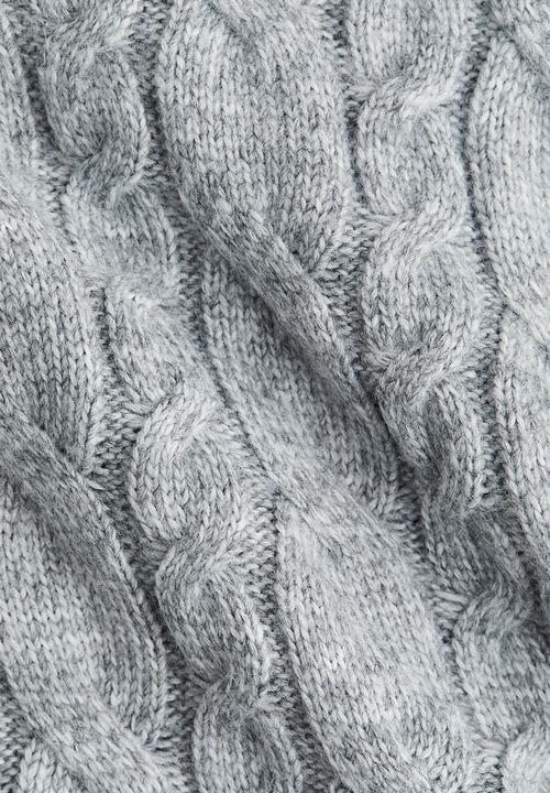 H&M - Cable-knit jumper - grey marl