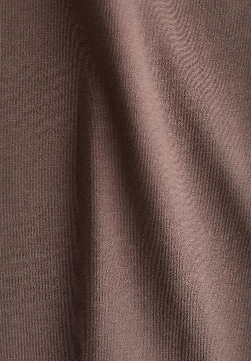 H&M - Foldover-waist cotton trousers - dark mole
