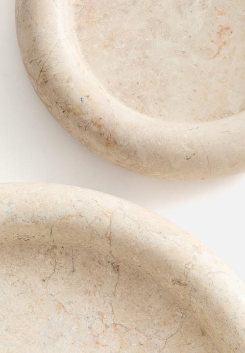 H&M - Marble tray - beige