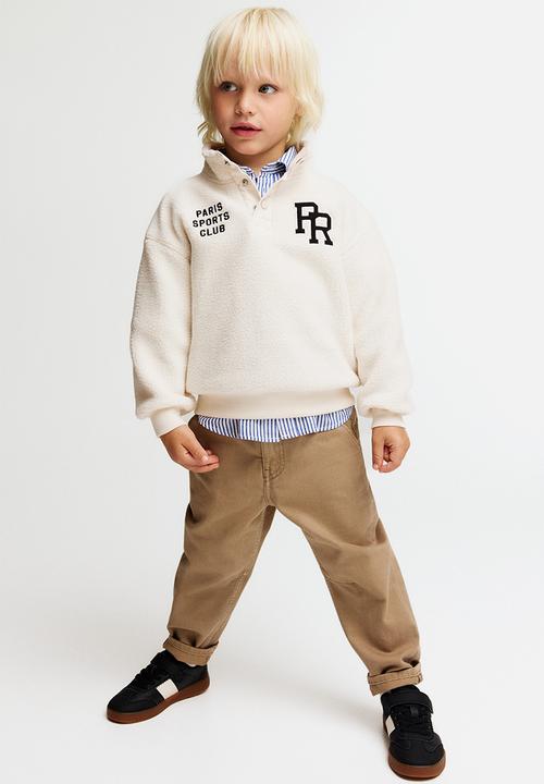 H&M - Teddy sweatshirt - cream/paris