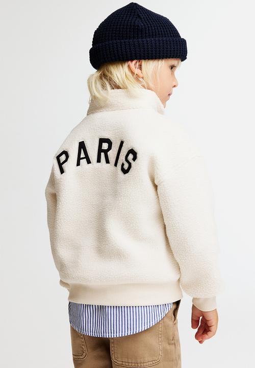 H&M - Teddy sweatshirt - cream/paris