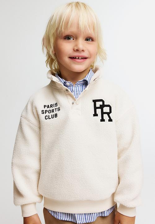 H&M - Teddy sweatshirt - cream/paris