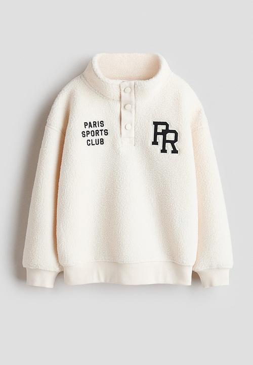 H&M - Teddy sweatshirt - cream/paris