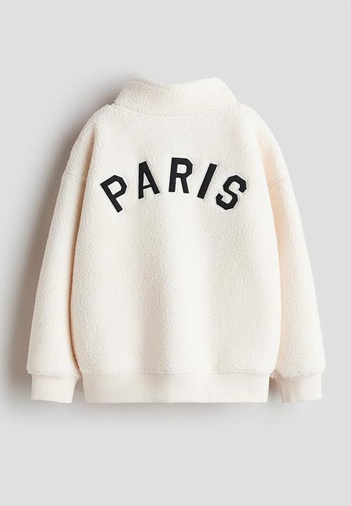 H&M - Teddy sweatshirt - cream/paris
