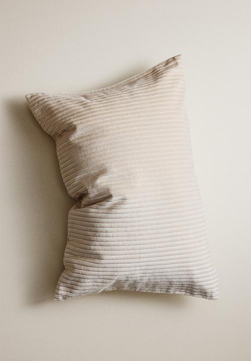 H&M - Corduroy cushion cover - cream