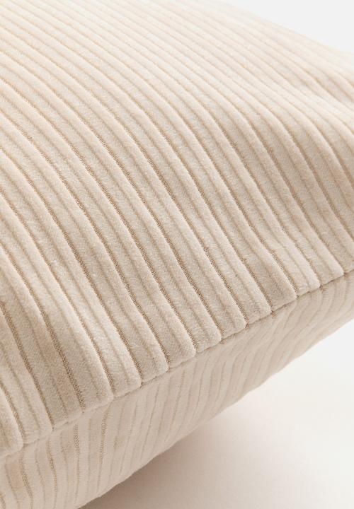 H&M - Corduroy cushion cover - cream