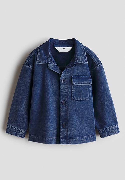 H&M - Cotton denim overshirt - dark denim blue