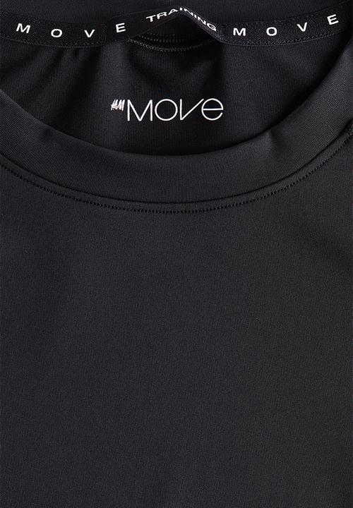 H&M - Compression fit sports T-shirt with drymove™ - black