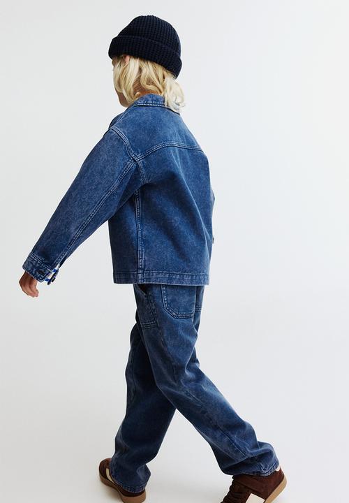 H&M - Cotton denim trousers - dark denim blue