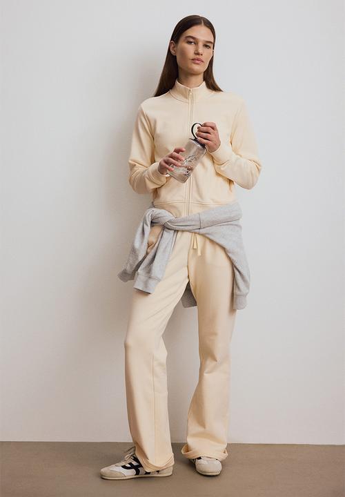 H&M - Slim fit track jacket - light apricot