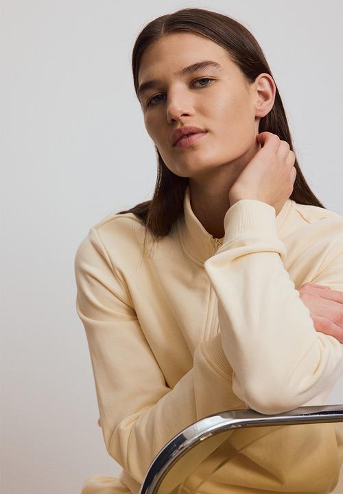 H&M - Slim fit track jacket - light apricot