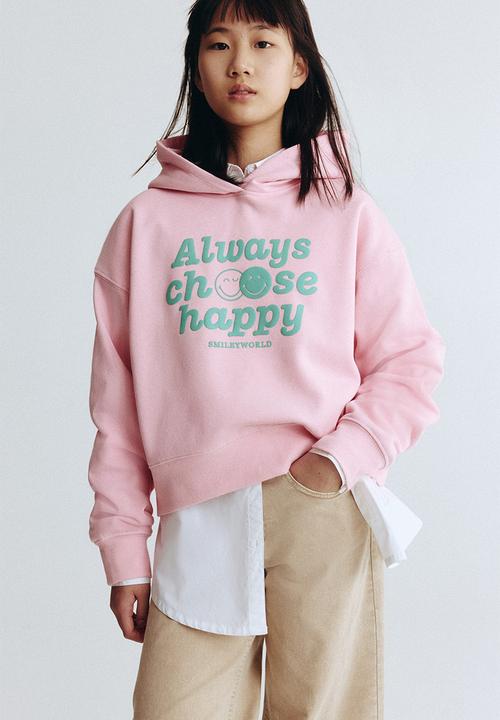 Motif-detail hoodie - pink/smileyworld? - 1319508001