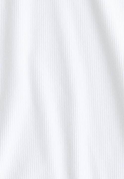 H&M - Ribbed cotton-blend top - white