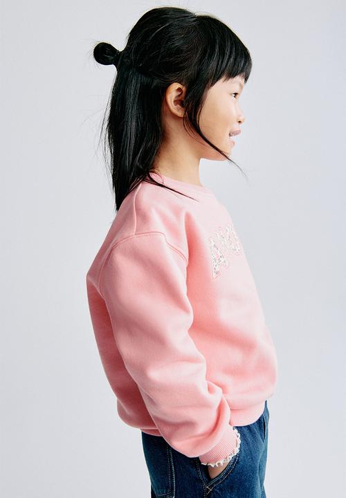 H&M - Motif-detail sweatshirt - pink/amour