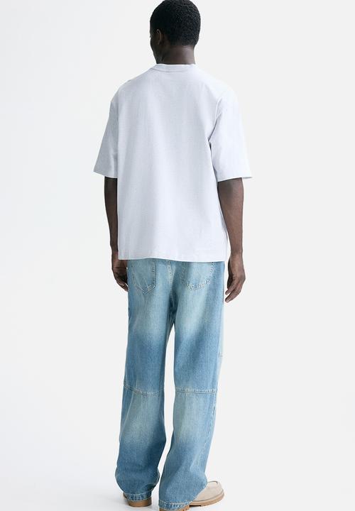 H&M - Loose fit T-shirt - light grey marl/fortes fortuna