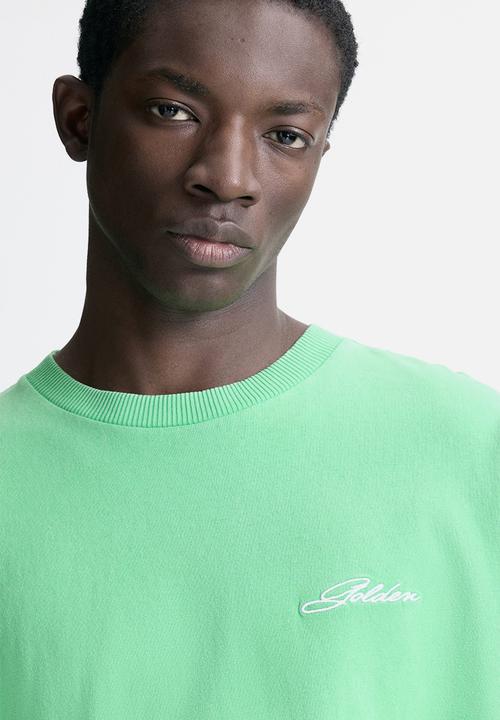 H&M - Loose fit t-shirt - bright green/golden