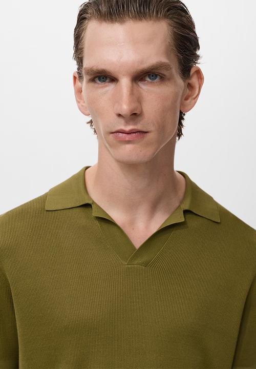 MANGO - Polo shirt boda - green