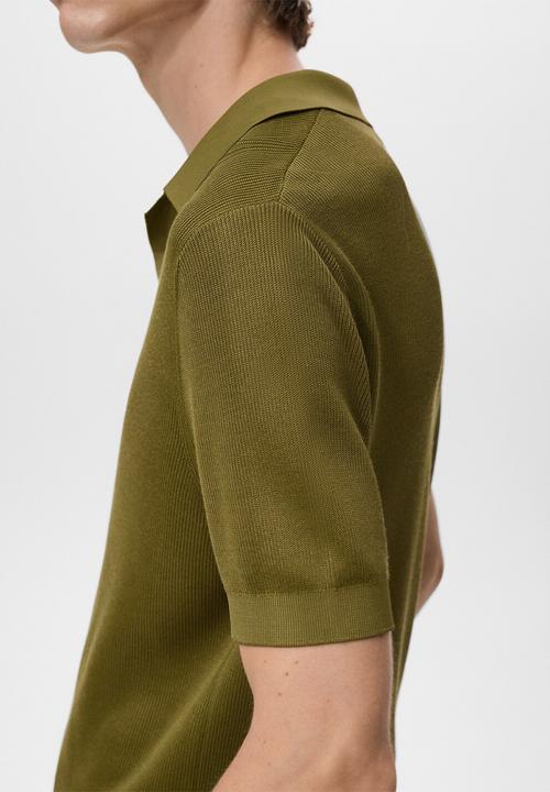 MANGO - Polo shirt boda - green