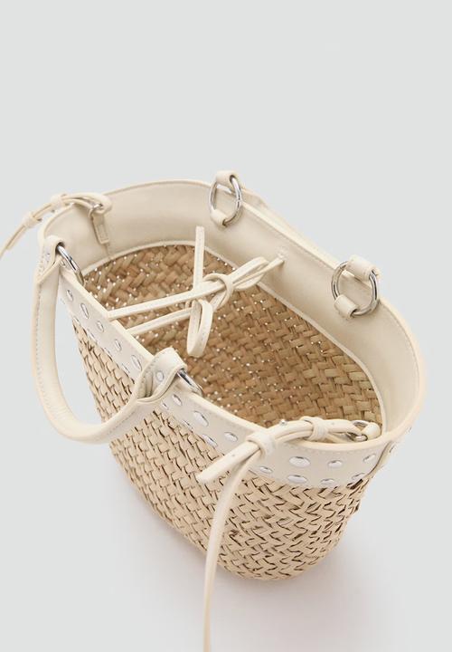 MANGO - Baster Handbag - Natural