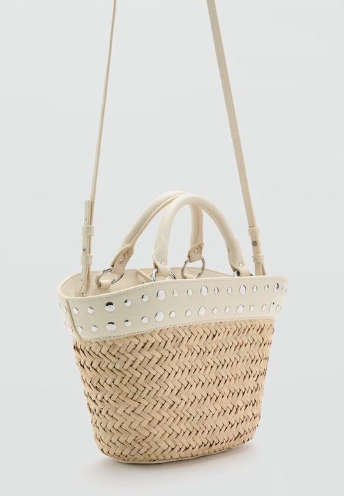 MANGO - Baster Handbag - Natural
