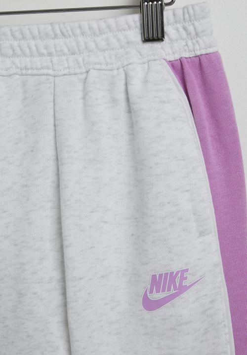 Nike - Nkn Ft Color Blocked Crew Set - Birch Heather