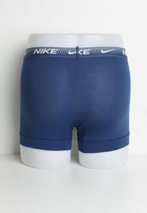 Nike - Essential Cotton Trunks 3 Pack - Blue