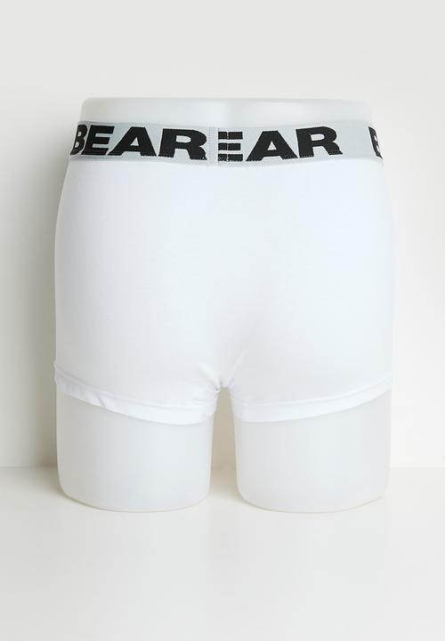 Bear - 2 Pack Shortleg Bodyshort - White