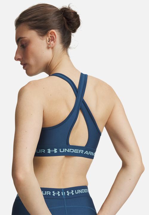Under Armour - Crossback Mid Bra - Wham Blue / Blue Haze / Blue Haze