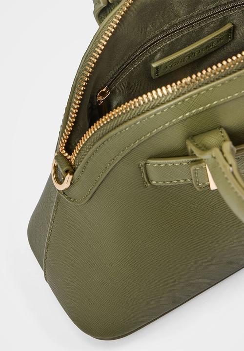 Forever New - Indiana bowler bag in olive saffiano