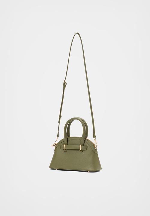 Forever New - Indiana bowler bag in olive saffiano