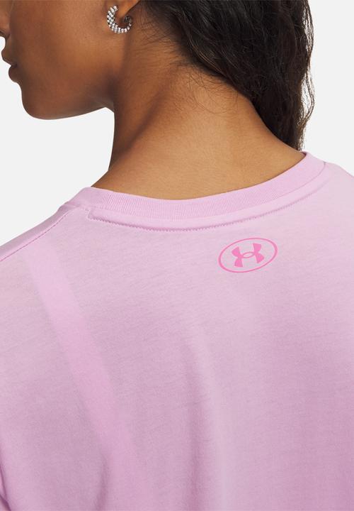Under Armour - UA W VARSITY Short Sleeve - Pink Dawn/Pink Rave