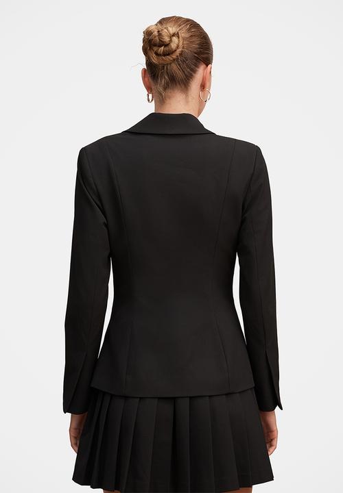 Forever New - Lenora 2 in 1 blazer mini dress - black