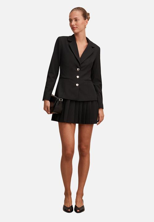 Forever New - Lenora 2 in 1 blazer mini dress - black