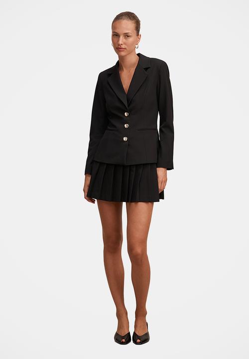 Forever New - Lenora 2 in 1 blazer mini dress - black