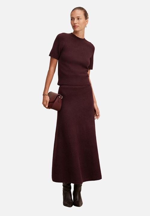 Forever New - Elliotte knitted T-shirt - plum