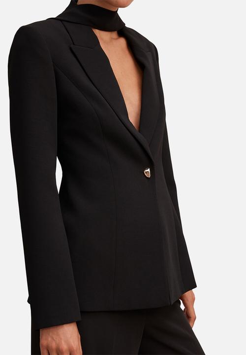 Forever New - Sasha scarf blazer in black
