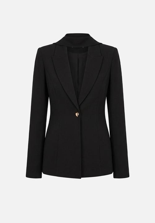 Forever New - Sasha scarf blazer in black