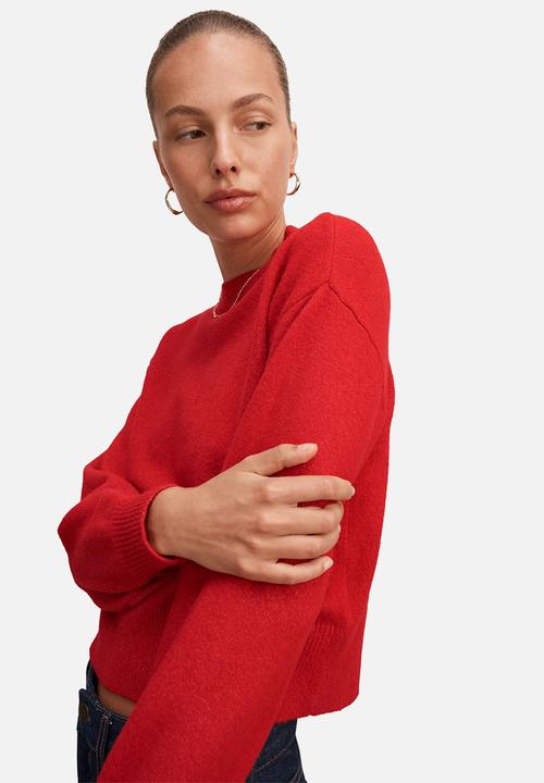 Forever New - Ruby crew neck sweater in salsa