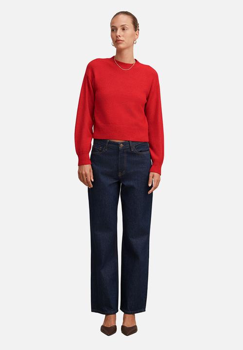 Forever New - Ruby crew neck sweater in salsa