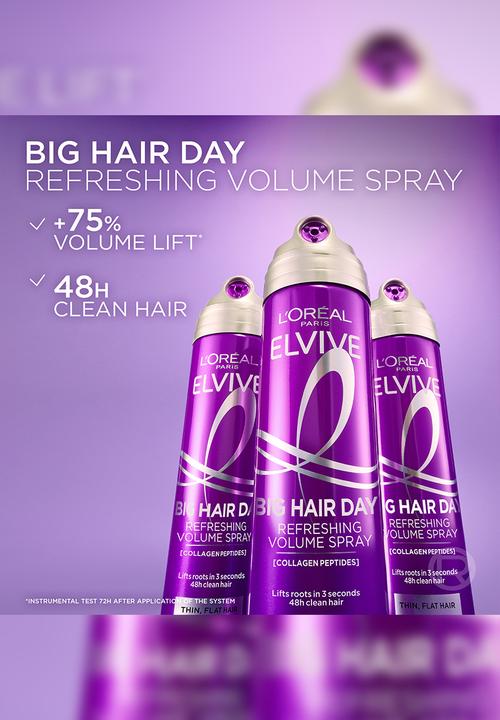 L'Oreal Paris - Elvive Big Hair Day Refreshing Volume Spray 200ml - 200ml