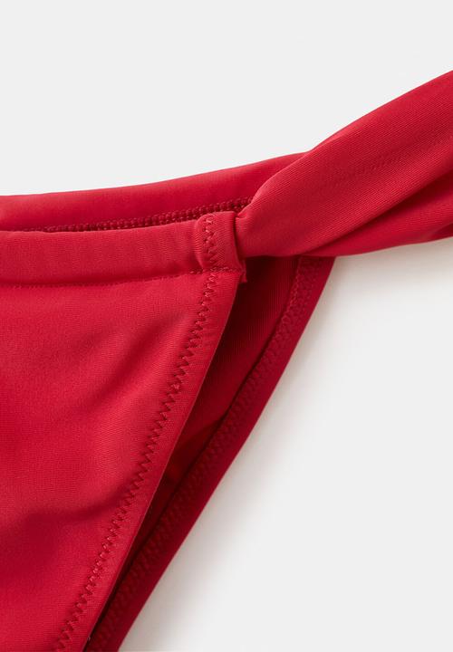 MANGO - Bikini pantie marina- red