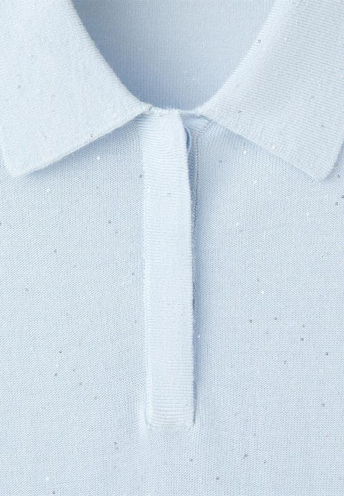 MANGO - Sweater sequin - light/pastel blue