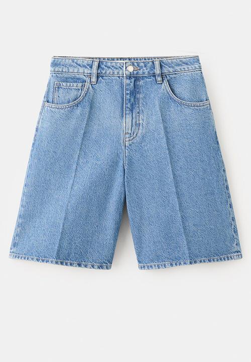 MANGO - BERMUDA SHORTS CAMILLA - Open-Blue
