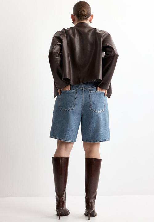 MANGO - BERMUDA SHORTS CAMILLA - Open-Blue