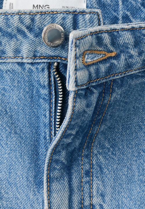 MANGO - Bermudas camilla - open blue