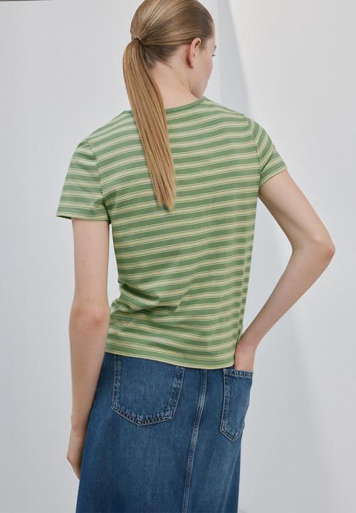 MANGO - T-shirt ancli - light/pastel green